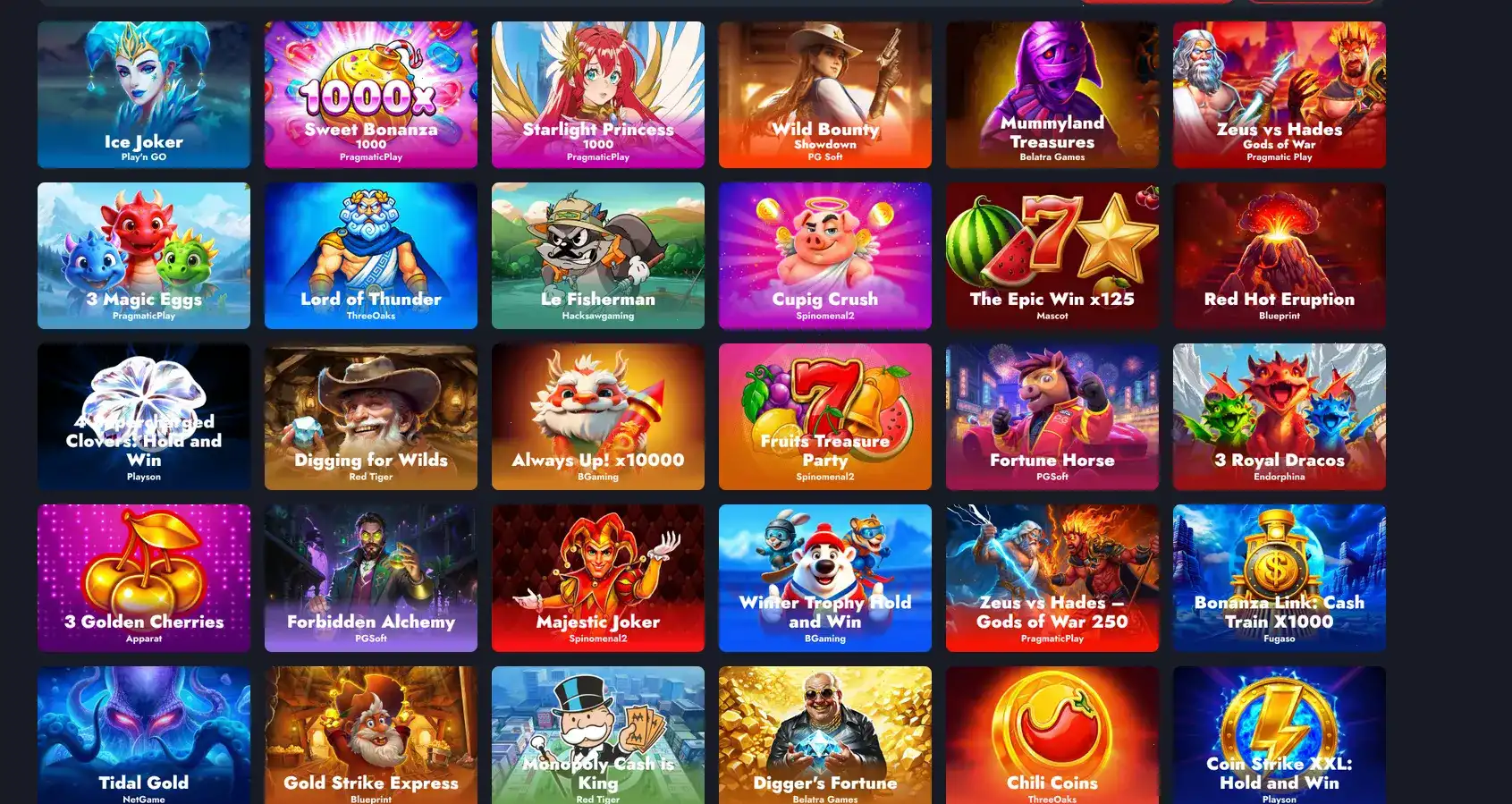 QQBET казино — интерфейс игрового зала